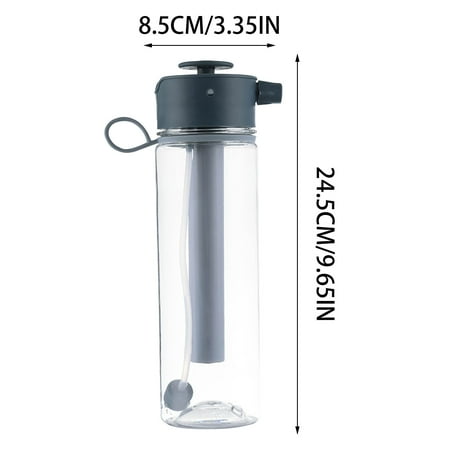 

Fuieoe Coffee Cups Water Bottles 650Ml Water Replenishing Portable Plastic Bottle Sports Spray Kettle Multifunctional Outdoor