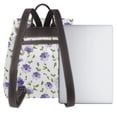 thumbnail image 3 of Fotbe Purple Chicory Mochila Bolso con Estampado para Mujer, Mochila Antirrobo de Nylon Impermeable, Bolsa Ligera de Hombro, 3 of 4