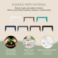 thumbnail image 5 of WestinTrends Malibu Low Outdoor HDPE Patio Rectangle Coffee Table, White, 5 of 12