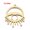 Evil Eye, variant on 6X Brass Celestial Moon Sun Star Charms All Seeing Eye Pendant Diy For Jewelry-Moon Sun