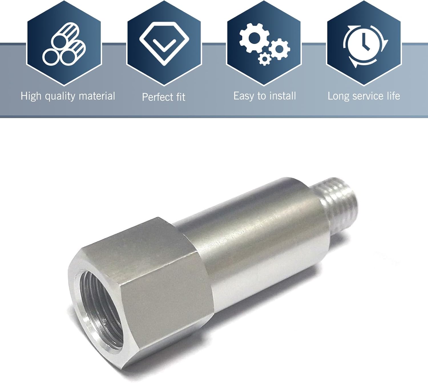 M12×1.5 To 3/8 NPT Adapter For LS Engine Coolant Temp Sensor – Fits LS1, LS3, LQ4, LS6 & More