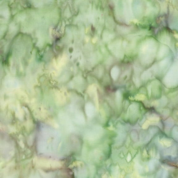 Cotton Batik Sprout Green Mottled Hand-Dyed Mottles Bali Batiks Cotton Fabric by the Yard (839-227-Sprout)