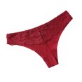 thumbnail image 1 of stanreset String Taille Basse pour Femmes Culotte Sans Coutures Finition Soignée Élasticité Pyjama pour Dame Vêtements de Nuit Rouge Vin G, 1 of 6