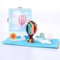 thumbnail image 4 of Tarjeta de cumpleaños 3D Pop Up CHAO globo aerostático Tarjeta de felicitación graduación 18 x 13 cm, 4 of 5