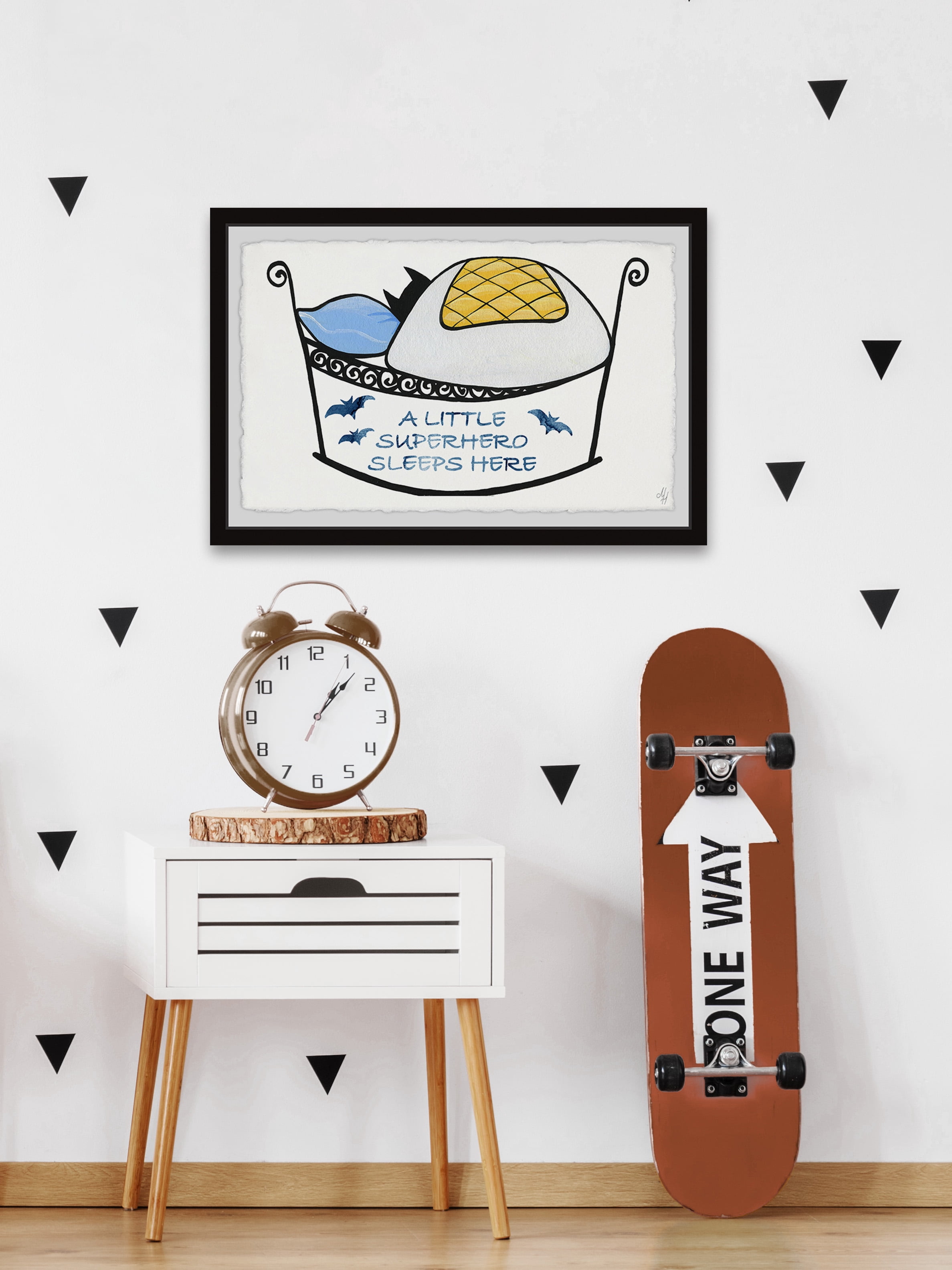 Marmont Hill Superhero Bed Framed Wall Art