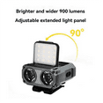thumbnail image 3 of TOP! Portable Headlamp Type-C Rechargeable Headlight Rotating Lights Led Flashlight Fishing Front Bicycle Light, 3 of 4