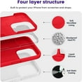 thumbnail image 2 of Decase Phone Cover for Apple iPhone 15 Pro 6.1",Soft Liquid Silicone Anti-Scratch Case With Microfiber Lining,Ultra Slim Shockproof Shell for iPhone 15 Pro - Red, 2 of 3