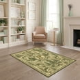 thumbnail image 2 of ODIKA 4'x6' Ultra-Soft Area Rug, Fish Vintage Outdoorsman Border Theme Trout Lure Cabin Fishing Flowing Dynamic None Washable, Bare feet friendly, Silk-Touch for Bedroom Home office, 2 of 7
