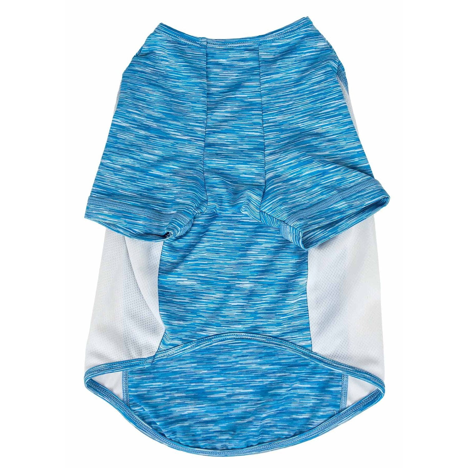 Pet Life ® Active 'Warf Speed' Heathered Ultra-Stretch Yoga Fitness Dog T-Shirt
