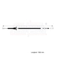 thumbnail image 2 of Cable Chicote Embrague Compatible Con Mitsubishi Lancer 1.4L 1983 1984 Glx CAHSA Cable Chicote Acelerador, 2 of 6