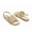 GOLD, variant on DAEAM PAIRS Girls Leather Gladiator Braided Flat Open Toe Sandal Boys Girls Toddler Little Kid Big Kid GOLD Size 5