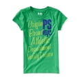 thumbnail image 1 of Camiseta gráfica Aeropostale Girls Glitter NYC, verde, M (10), 1 of 1