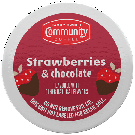 Community Coffee Strawberry & Chocolate Flavored Keurig Coffee Pods, 24 Ct