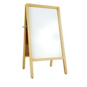 SIGNWORLD AMERICA Signworld A Frame Wooden White Marker (Dry Erase) Menu Pavement Board - Great for Restaurant Menus or Business Advertising!