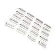 thumbnail image 2 of Linyer 20 Pieces Alloy Letter Charm Motivational Handmade Rectangle Hanging Pendant Crafts Chains Making Accessories Silver, 2 of 5