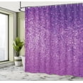 thumbnail image 4 of Ambesonne Geometric Shower Curtain, Dot Tiles Shape Print, 69"Wx70"L, Blue Violet, 4 of 4