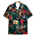 thumbnail image 4 of XIAOCHA Men's Oktoberfest Print Button Down Shirt Short Sleeve Party Hawaiian Shirt, 4 of 4