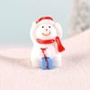WOXINDA Christmas Little Snowman Toy Christmas Resin Snowman Microscopic Decoration Gift