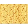 thumbnail image 1 of Ahgly Company Indoor Rectangle Solid Yellow Modern Area Rugs, 4' x 6', 1 of 4