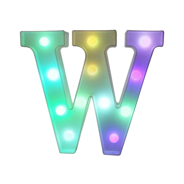 Leodye 1PCS LED Marquee Letter Lights - Remote-controlled, for Party/Bar/Home Decor -7.87*8.86IN