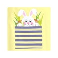 thumbnail image 6 of Sunny Fashion Girls Dress Yellow Easter Bunny Pocket Cute Long Sleeve Cotton Casual 5 Years, 6 of 7