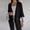 Black, variant on Women's Lightweight Open Front Cardigan,Women's Fall and Winter Nine-sleeve Casual Cardigan Coat Long Sleeve Hoodless Casual Coat/jacket Brown S