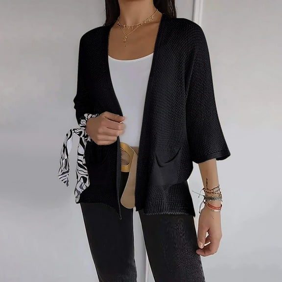 Ashirexll Cardigan Sweaters for Women, Winter Coats for Women, Fall Coats Women's Casual Cardigan Coats Long Sleeve Hoodless Winter