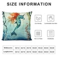 thumbnail image 5 of BANET  Underwater World Decorative Pillow Covers  Marine Organism Throw Pillow Covers Sea Turtle Jellyfish Pillowcase Blue Teal Cushion Case for Couch Sofa Bed Car Patio 24x24in, 5 of 5