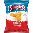 thumbnail image 2 of (4 pack) Ruffles Cheddar & Sour Cream Flavored Potato Chips 1.75 oz. Bag, 2 of 7