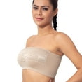 thumbnail image 3 of Coobie Lace Bandeau Bra 9062,Light Nude,One Size, 3 of 8