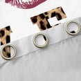 thumbnail image 4 of Homewish Female Men Women Safari Cheetah Print Curtains Pack of 2 (42x84 Each),Brown Red Curtains Blackout,Jungle Wildlife Leopard Print Bedroom Curtains,Luxury Bedroom Decor, 4 of 6