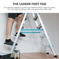 thumbnail image 2 of 2Pcs Telescopic Ladder Leg Caps Non-slip Ladder Pads Ladder Foot Protector, 2 of 8