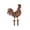 A, variant on Metal Rooster Yard Decor, Processed With Vintage Wrought Iron Craft, Bright Colored Finished Metal Yard Art, Ground Insert Ornament For Lawn And Courtyard Landscape Layout