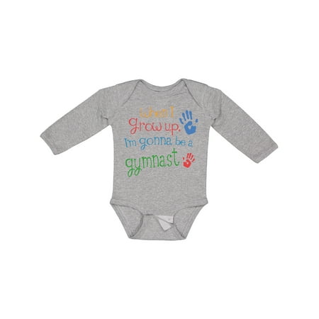 

Inktastic Gymnast Future Gift Baby Boy or Baby Girl Long Sleeve Bodysuit