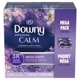 thumbnail image 5 of Downy Fabric Softener Dryer Sheets, Infusions Calm Lavender and Vanilla Bean Scent, 130 Mega Dryer Sheets, 5 of 14