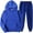 Blue, variant on Brondbend Women's Sweatsuit Outfits Track Suits for Women Set Long Sleeved Hooded Solid Pocket Sweatshirt with Elastic Waist Sweatpant Outfits Loose Fall Winter Athletic Set,Blue