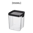 thumbnail image 1 of Xihbxyly Tarro para Almacenar Cebada y Granos Diversos, Tapa Transparente con Hebilla, Recipiente Hermético, Apilable, Multiusos para La Cocina, Ideal para La Despensa, Tamaños de 600 Ml, 700 Ml y 13, 1 of 5
