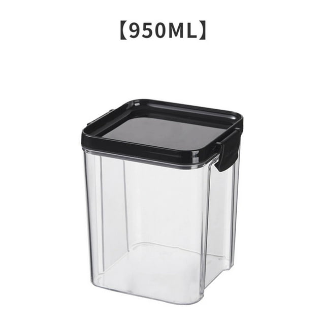 Xihbxyly Tarro para Almacenar Cebada y Granos Diversos, Tapa Transparente con Hebilla, Recipiente Hermético, Apilable, Multiusos para La Cocina, Ideal para La Despensa, Tamaños de 600 Ml, 700 Ml y 13