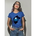 thumbnail image 2 of Wolf Howling At The Moon. T-Shirt Women -SPIdeals Designs, Female Large, 2 of 4