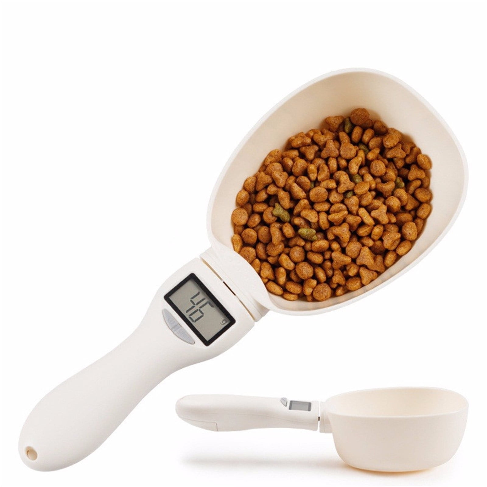 Pet Food Electronic Weight Spoon - 250ml/800g Capacity, ABS Material, 4 Measuring Units (g, ml, cup, KG), Easy-to-Read LED Display, Stable Weighing, Portable for Home Kitchen multicolor