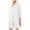 White, variant on HJYCHN Elegant Solid Color Long Sleeve Shirt Dress for Women Featuring Turn Down Collar and Delicate Ruffled Hem Detail White XXL