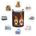 thumbnail image 6 of Daiia Fall Gnomes Round Laundry Basket with Handles Thickened Waterproof Circular hamper,Dirty Clothes Storage Basket for Bedroom,Bathroom,College Dorm-Small, 6 of 8