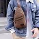 thumbnail image 5 of Bolso de Pecho de Lona para Exteriores con Cremallera Gruesa, Bolso de Pecho para Hombre, Bolso de Mensajero, Bolso de Pecho para Hombre, 5 of 6