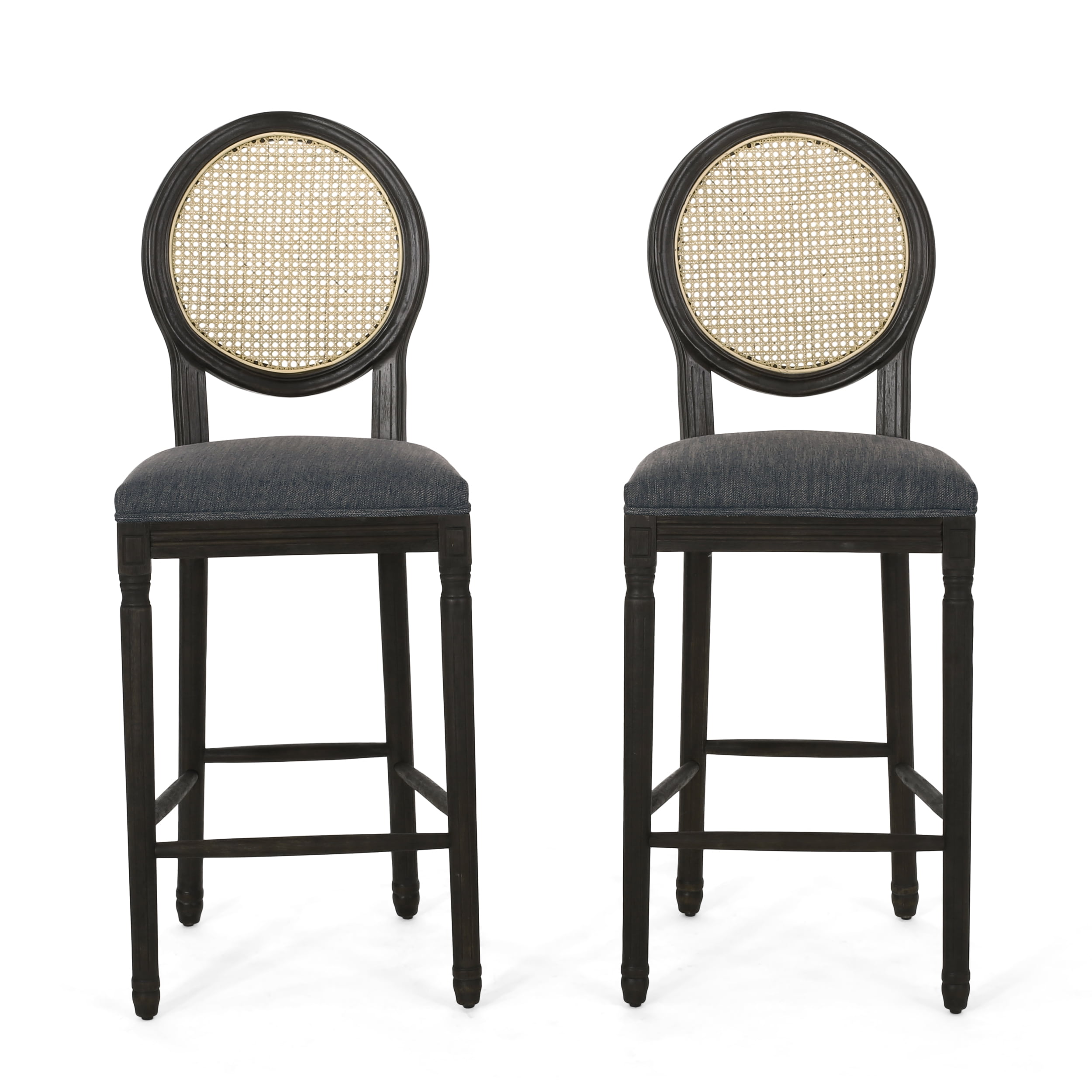 Salton French Country Wooden Barstools, French Inspired Bar Stools