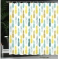 thumbnail image 3 of Ambesonne Pineapple Shower Curtain, Summer Art Exotic Fruits, 69"Wx84"L, White Multicolor, 3 of 4
