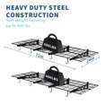 thumbnail image 3 of Kojooin 48*12/48*24/72*24 Inch Wall-Mount Iron Garage Shelf 150 Lbs, Quick-Install Storage Rack with Level, 3 of 8