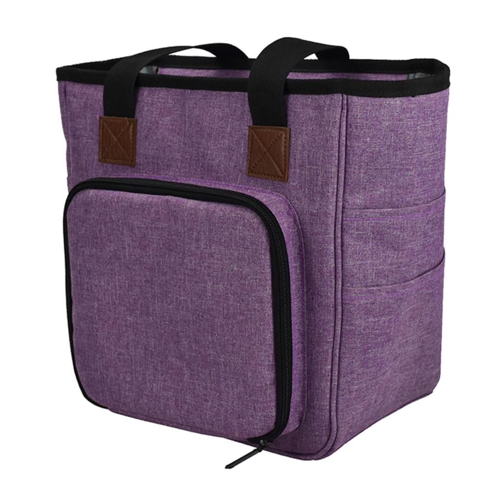 HOMYL Knitting Bag, Yarn Tote Organizer with Divider for Crochet Hooks, Knitting , and