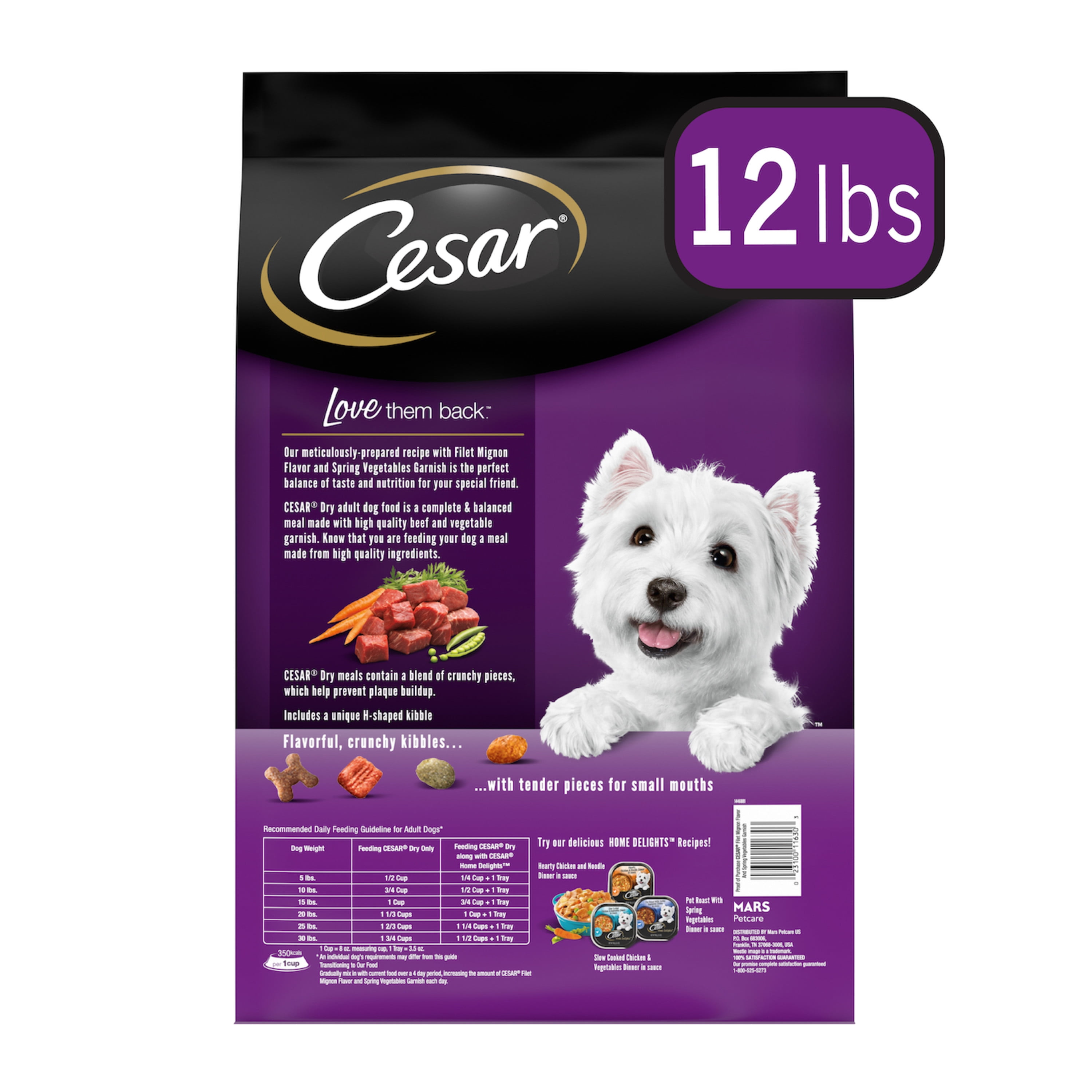 Cesar filet mignon dry dog food review hot sale