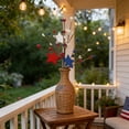thumbnail image 6 of AZXY 12.99 Inch 4th of July Patriotic Floral Picks, Red White Blue Artificial Berry Stems with Stars, Faux Flower Sprays for Independence Day Labor Day Vase Table Centerpieces Wreath Home Decor, 6 of 7