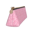 thumbnail image 3 of Goofa Breast Cancer Awareness Pattern Pencil Case Portable Stylish Triangle Pencil Pouch with Zipper Leather Cosmetic Pouch Bag Makeup Cosmetic Pencil Pouch, 3 of 9
